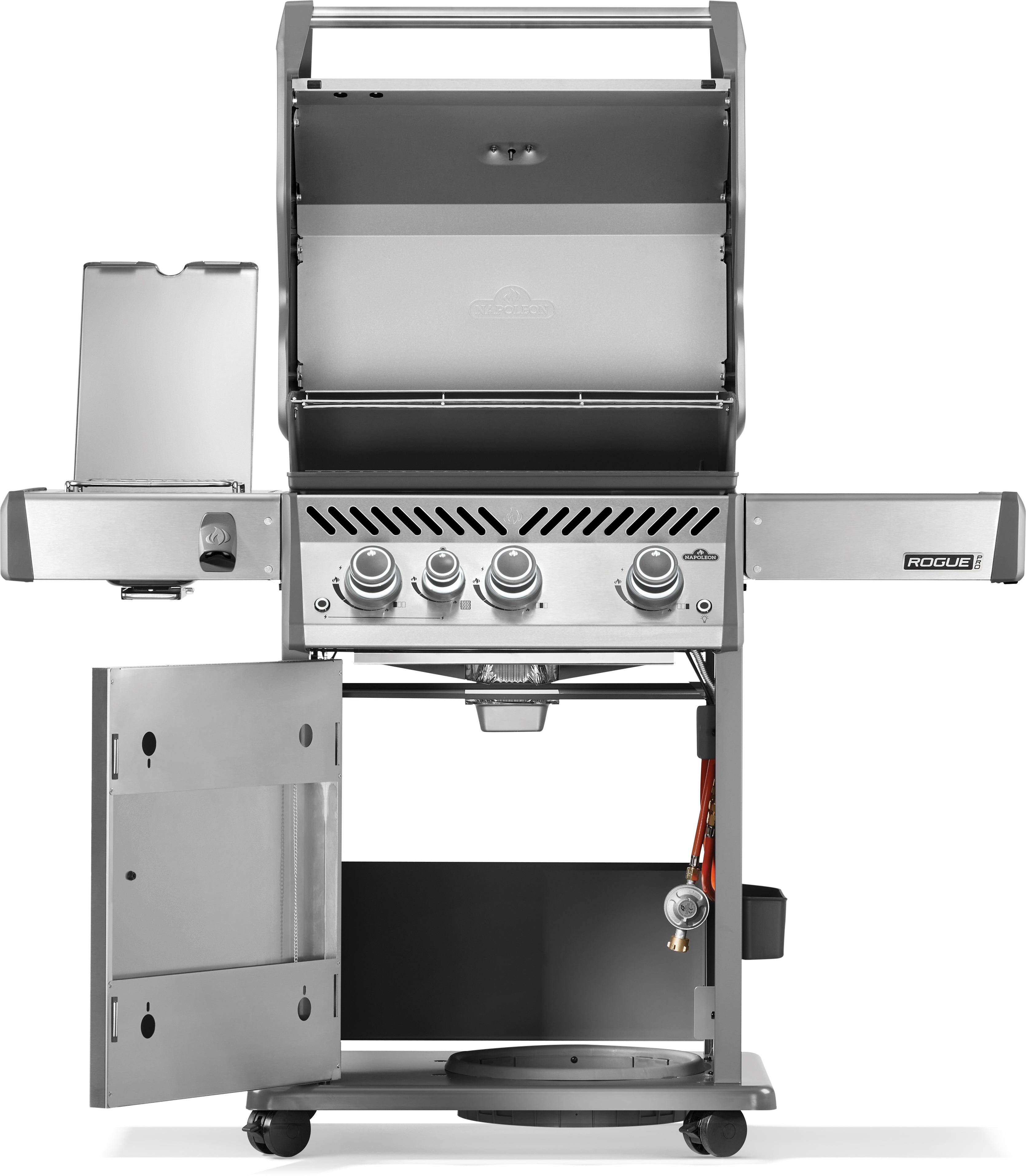 Napoleon Rogue Pro 425, SIZZLE ZONE side burner, stainless steel 2026