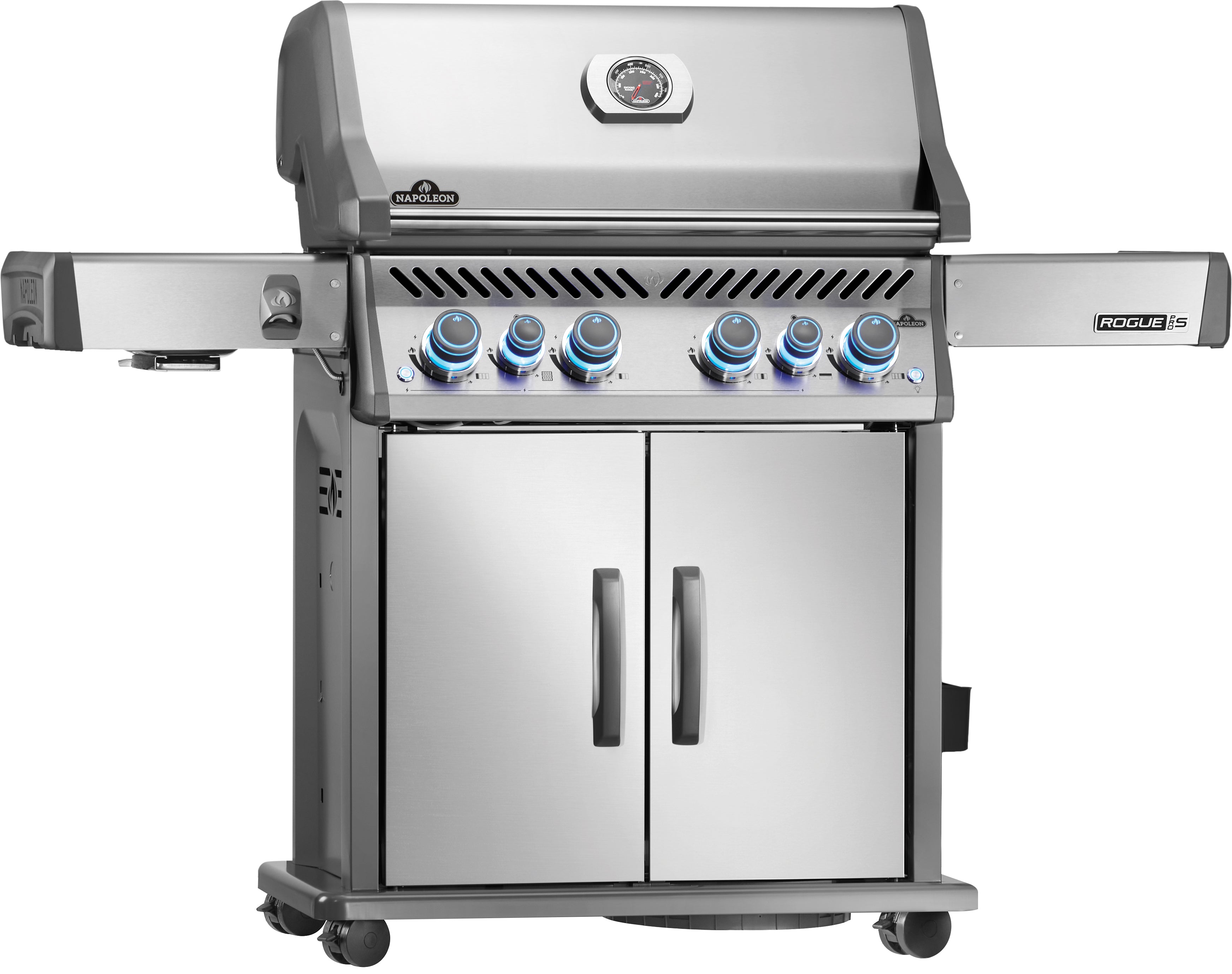 Napoleon Rogue PRO-S 525 avec grilles en acier inoxydable, acier inoxydable