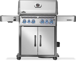 Silver gas barbecue