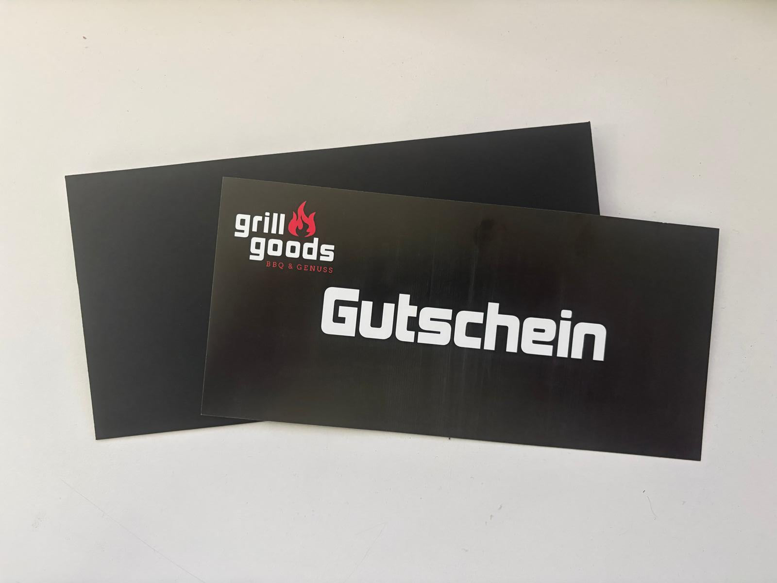 Grillgoods Gutscheinkarte mit Umschlag