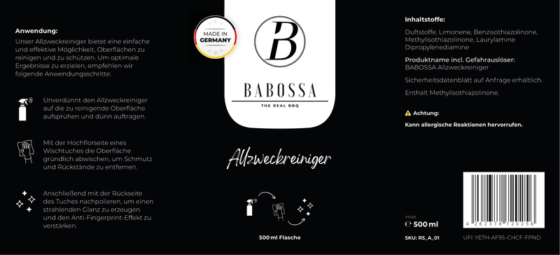 Babossa Allzweckreiniger - Grillstar.deBabossa AllzweckreinigerBabossaGrillstar.deRS_A_014262378720263