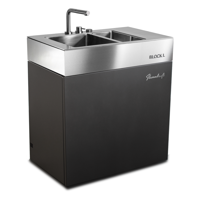 Flammkraft BLOCK L (Gen. 5) Spülmodul - &nbsp;Tiefumbra