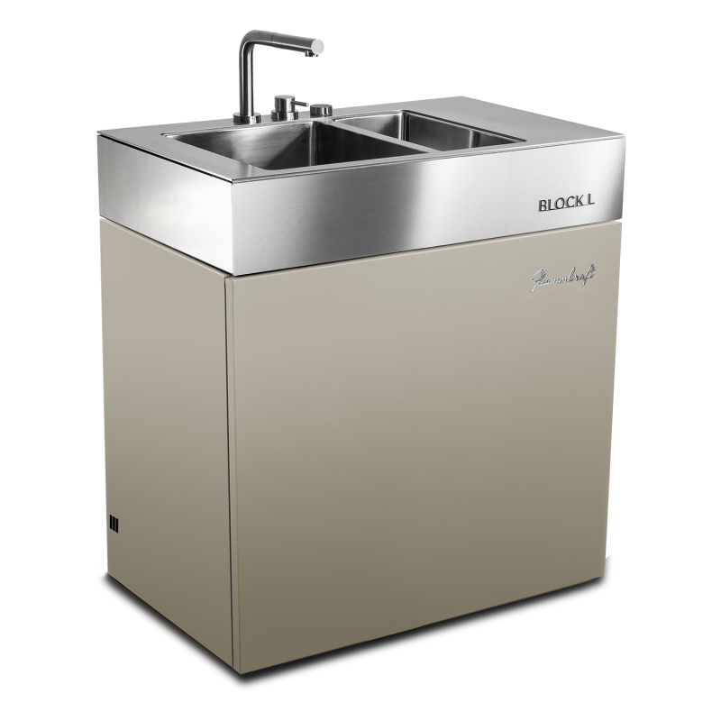 Flammkraft BLOCK L (Gen. 5) Spülmodul - &nbsp;Taupe