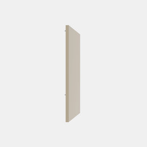 Plaque d'extrémité Brabura Anthracite Grand Pearl Blanche / Beige