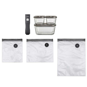 CASO Vacu OneTouch Eco-Set Akku-Handvakuumierer mit Glasbehältern & ZIP-Beuteln - Ansicht 2