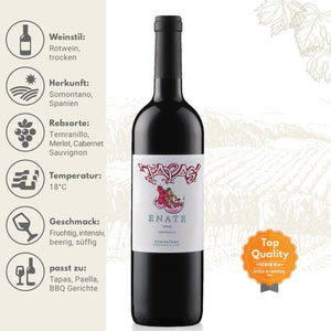 Enate "Tapas Tempranillo DO" Rotwein - Grillstar.deEnate "Tapas Tempranillo DO" RotweinEnateGrillstar.de2060398425961300006
