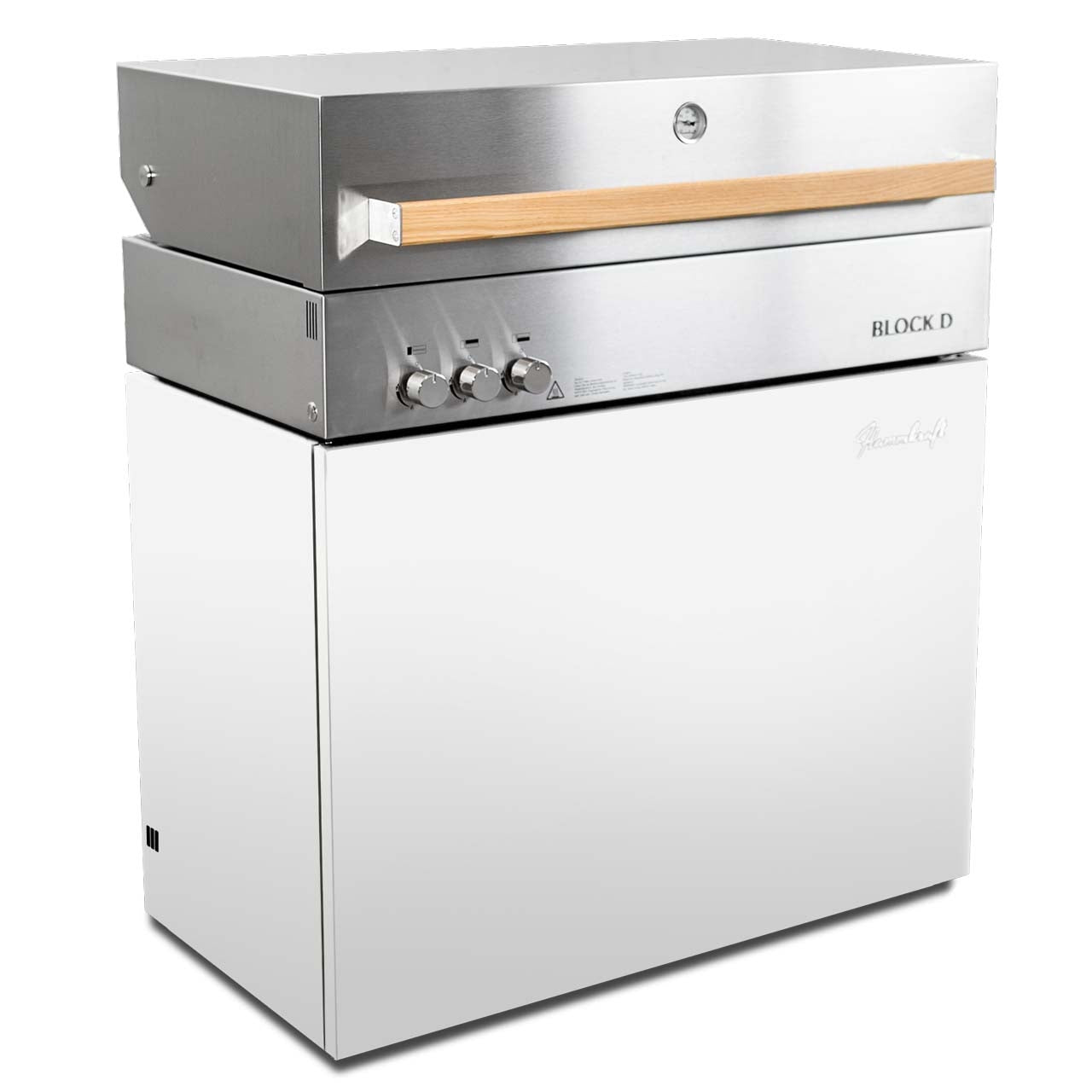 Flammkraft gas barbecue Block D Gen.5 ivory white