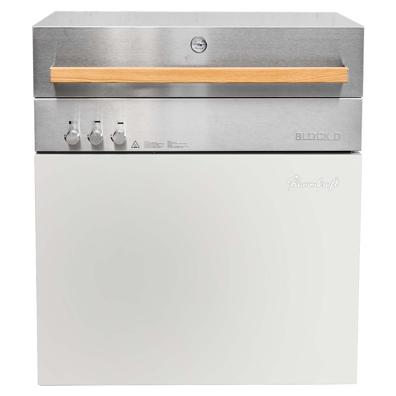 Flammkraft gas barbecue Block D Gen.5 ivory white