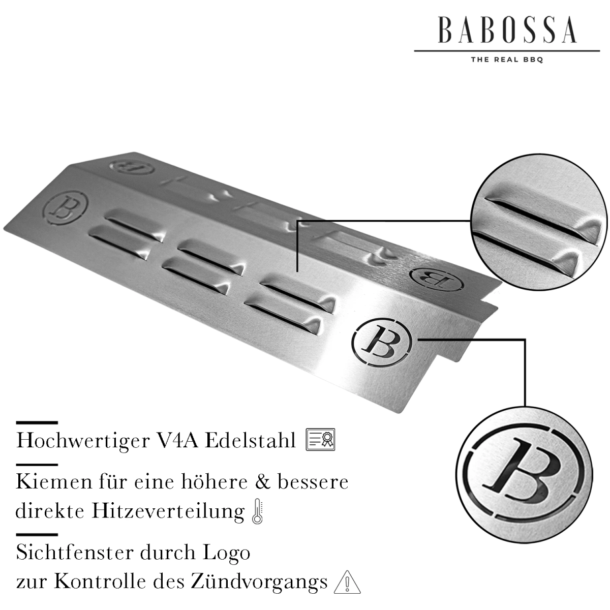 Placa de protección contra llamas Babossa, Burnhard Earl