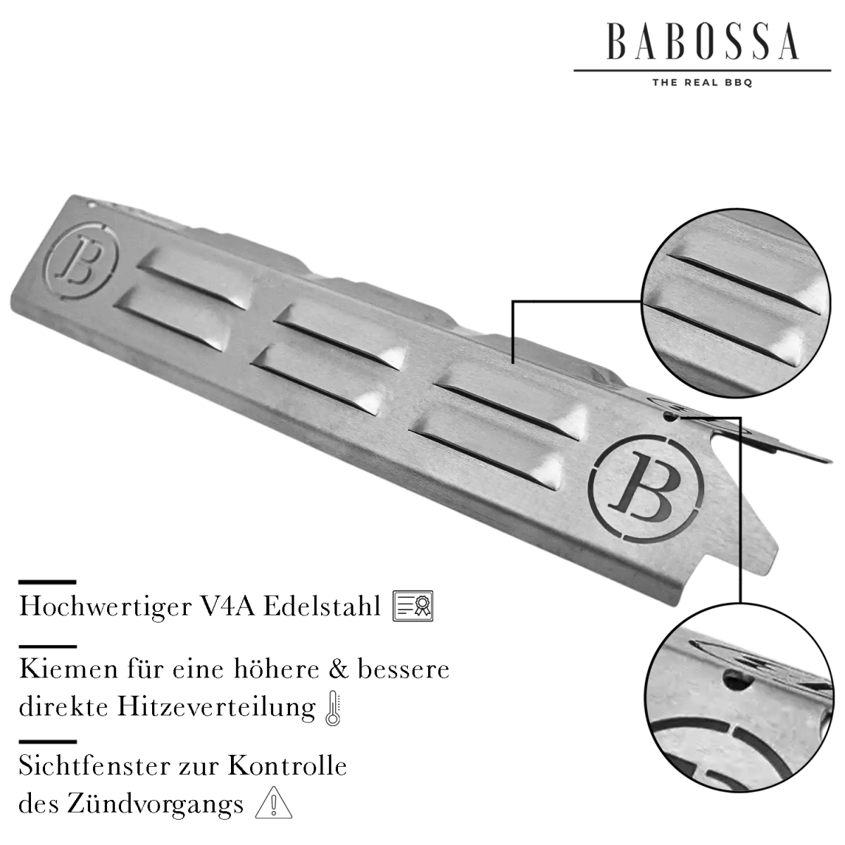 Plaque de protection contre les flammes Babossa, Enders Boston Pro 4 KR Turbo II et Boston EVO PRO 4RP Turbo II