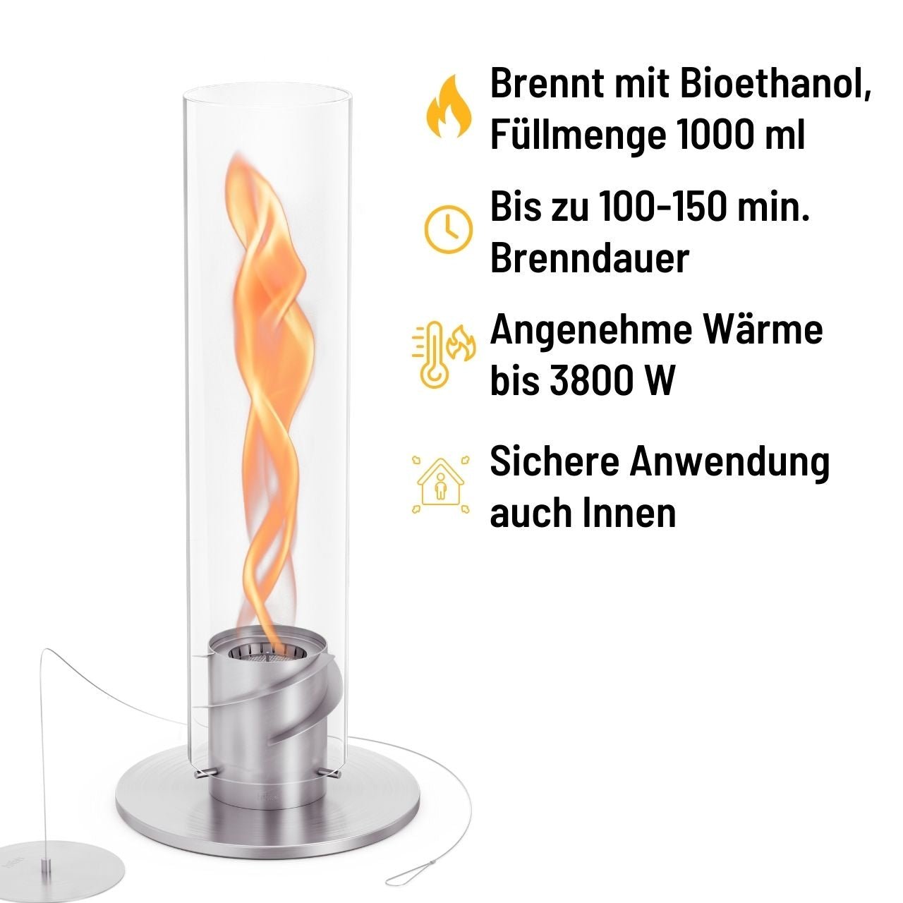 Höfats Spin 1500 Tischfeuer silber - Grillstar.deHöfats Spin 1500 Tischfeuer silberHöfatsGrillstar.deH005094064251005098