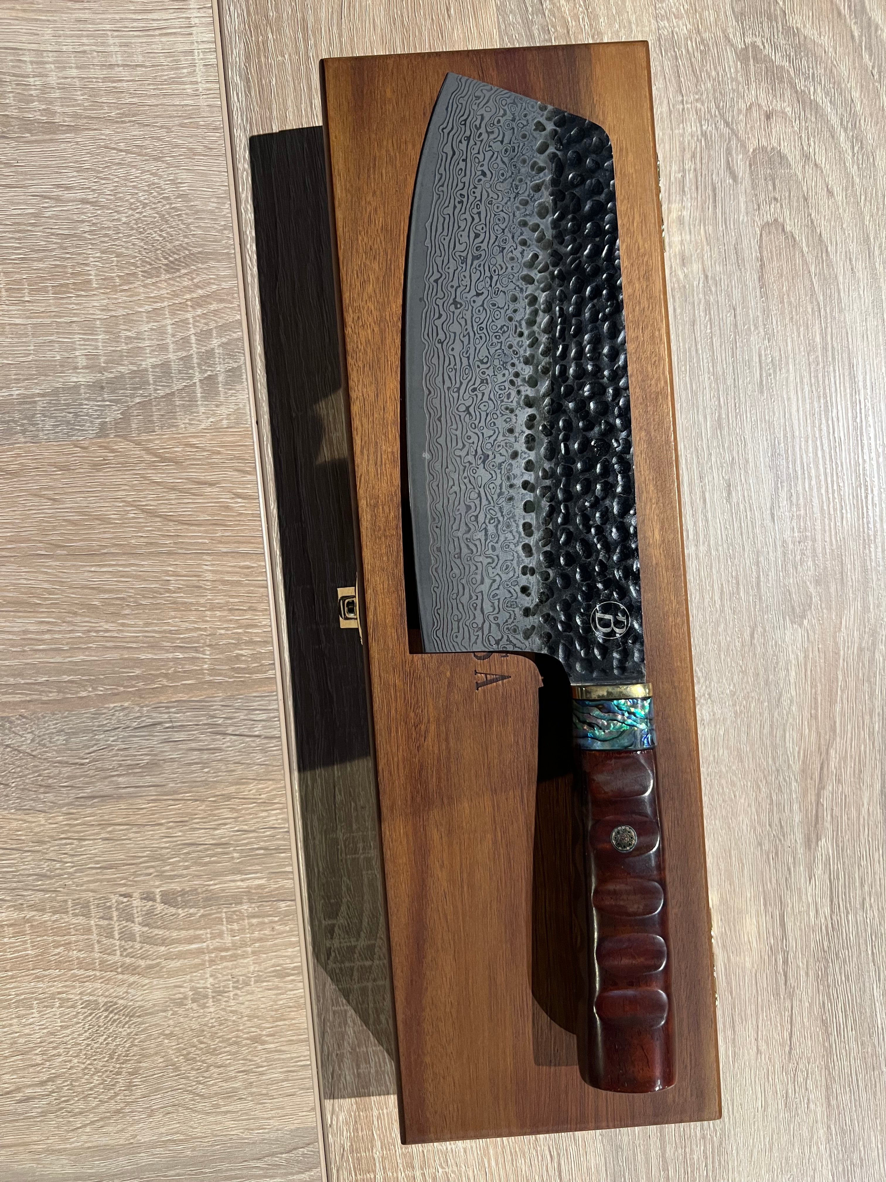 Babossa Heritage Chai Dao con manico in legno di ferro del deserto