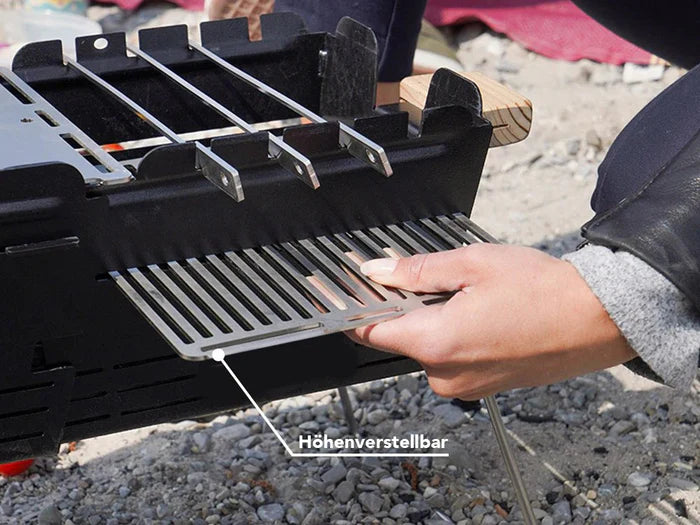 Knister Grill höhenverstellbares Rost