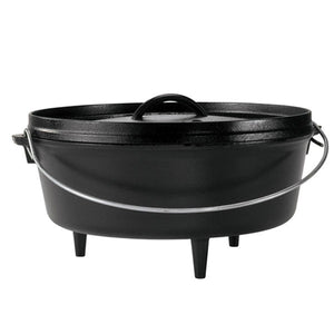Horno holandés Lodge Camp (plano), con patas 30,5cm