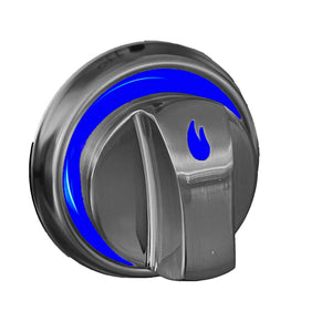 ALL'GRILL cast metal rotary knob with LED lighting and color changer