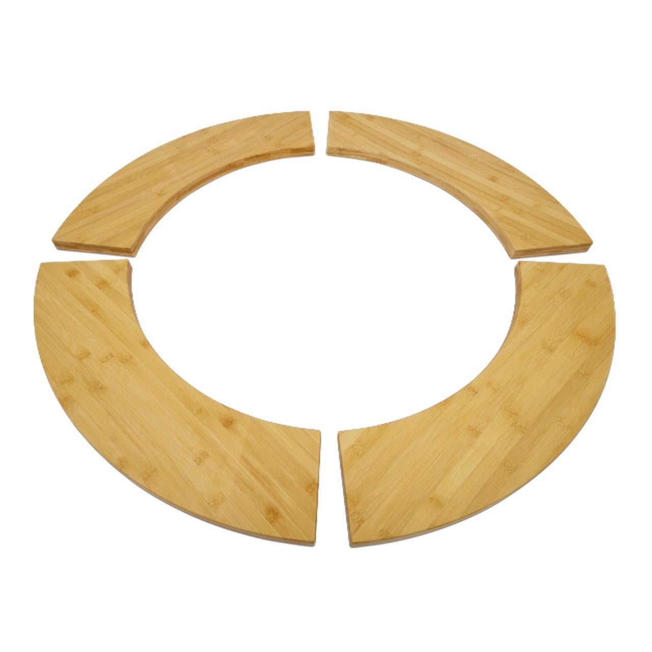 Planches de rangement pour cheminée Moesta Bandit, lot de 4, en bambou