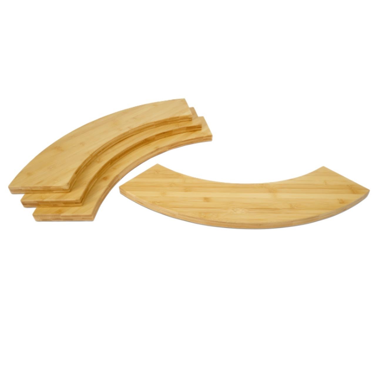 Planches de rangement pour cheminée Moesta Bandit, lot de 4, en bambou