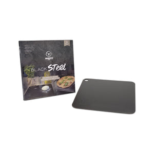 Moesta BlackSteel acero cuadrado para pizza 35,5cm x 35,5cm x 6mm