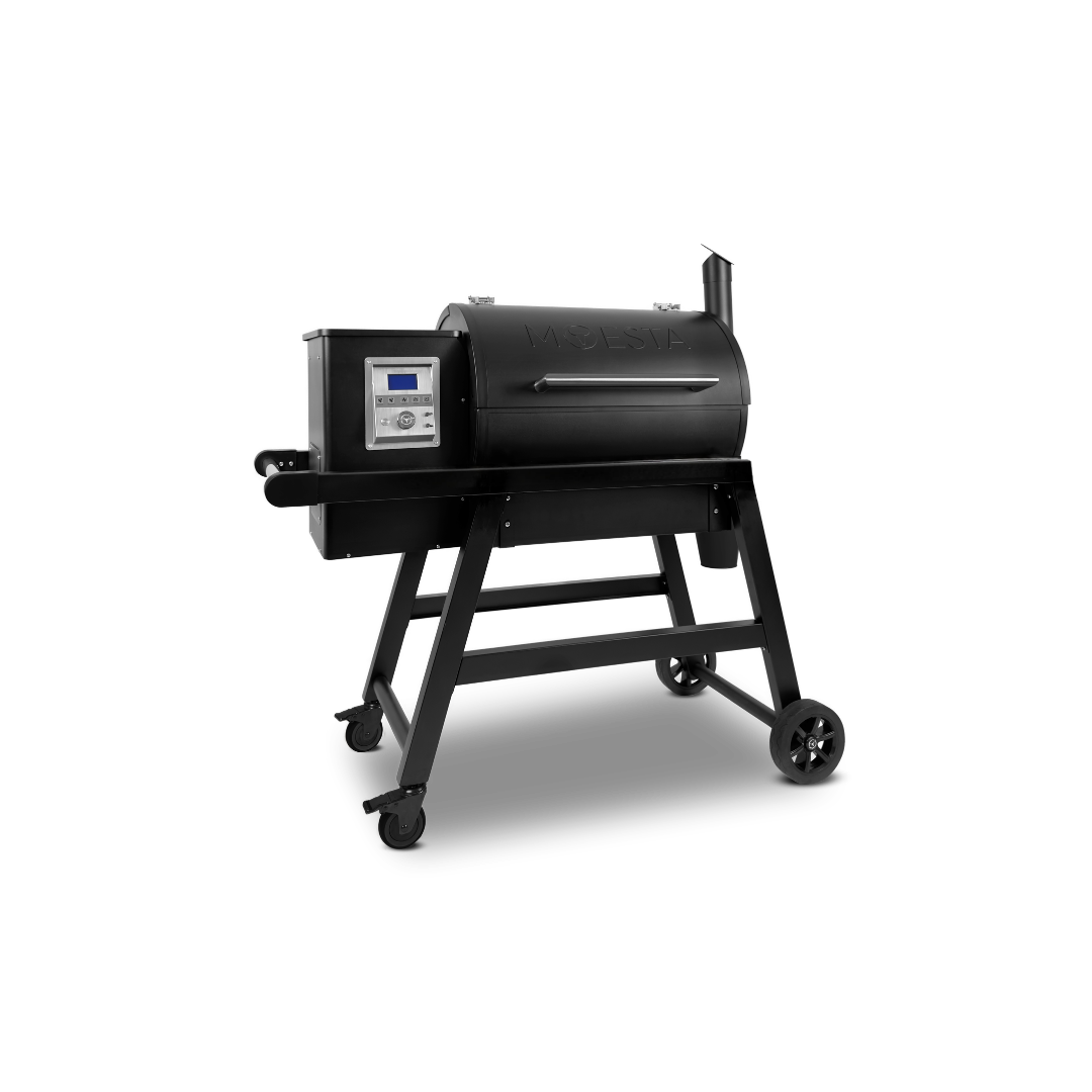 Moesta Sheriff Pelletgrill 2.0 mit grauem Ablagebrett | Neuestes Modell