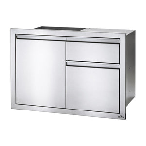 Napoleon Einbau-Schrank, inkl. Küchenrollhalter & Mülleimer (91 x 61 cm)