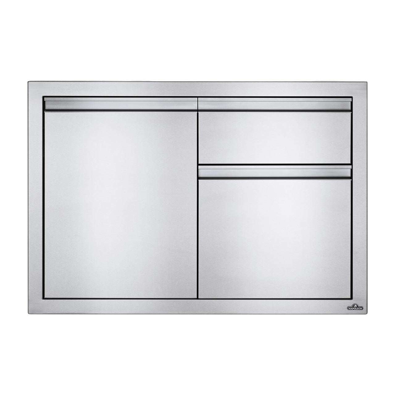 Napoleon built-in cupboard, incl. kitchen roll holder & waste garbage can (91 x 61 cm)