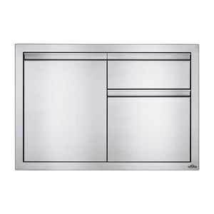 Meuble encastré Napoléon, comprenant un porte-rouleau de papier essuie-tout et une poubelle (91 x 61 cm)