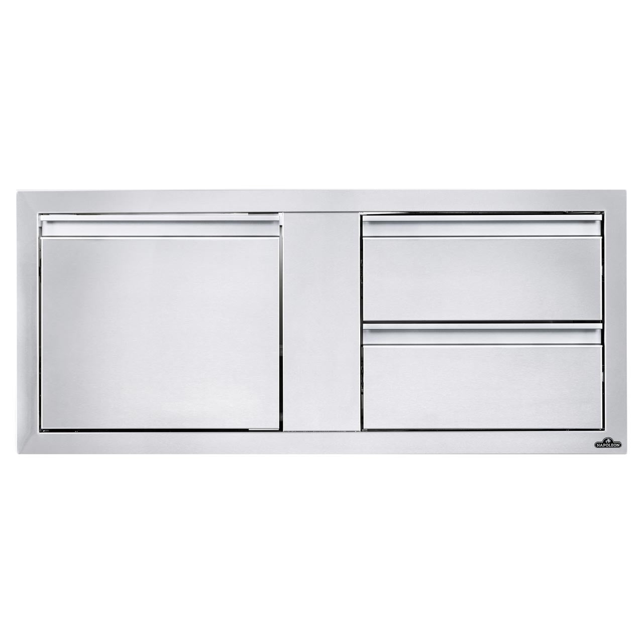 Combinaison porte intégrée et 2 tiroirs Napoléon (115 x 50 cm)