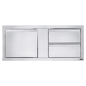 Combinaison porte intégrée et 2 tiroirs Napoléon (115 x 50 cm)