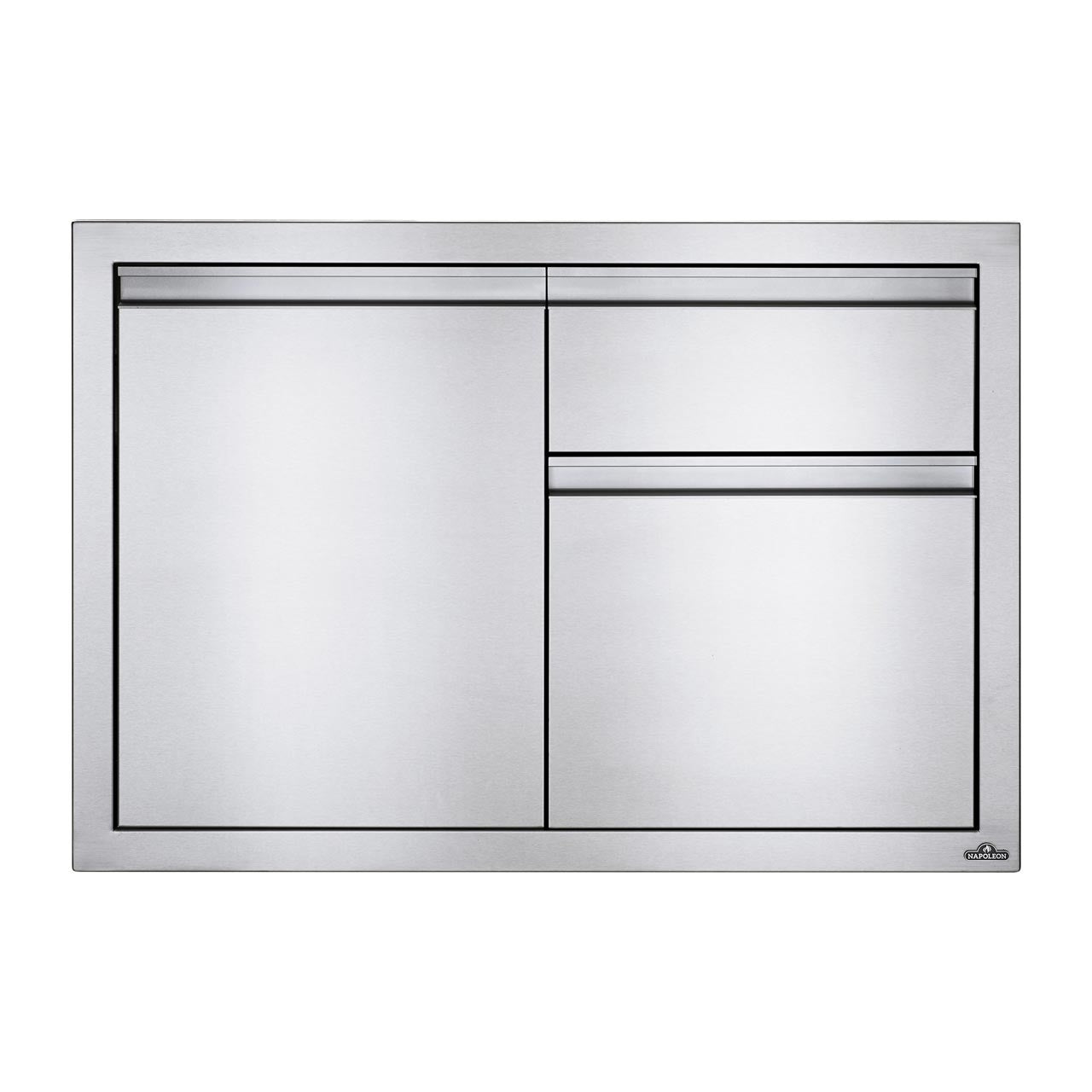 Combinaison porte encastrée Napoléon 2 tiroirs (100 x 71 cm)