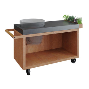 OFYR Kamado Table Corten 135 PRO Concrete BGE