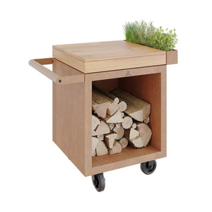 OFYR Mise en Place Table Corten PRO 65 mit Teakholz