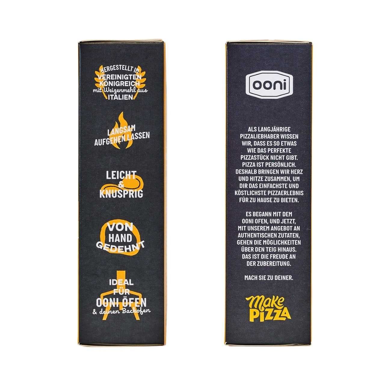 Ooni Backmischung New York Style Pizza - Seiten der Verpackung