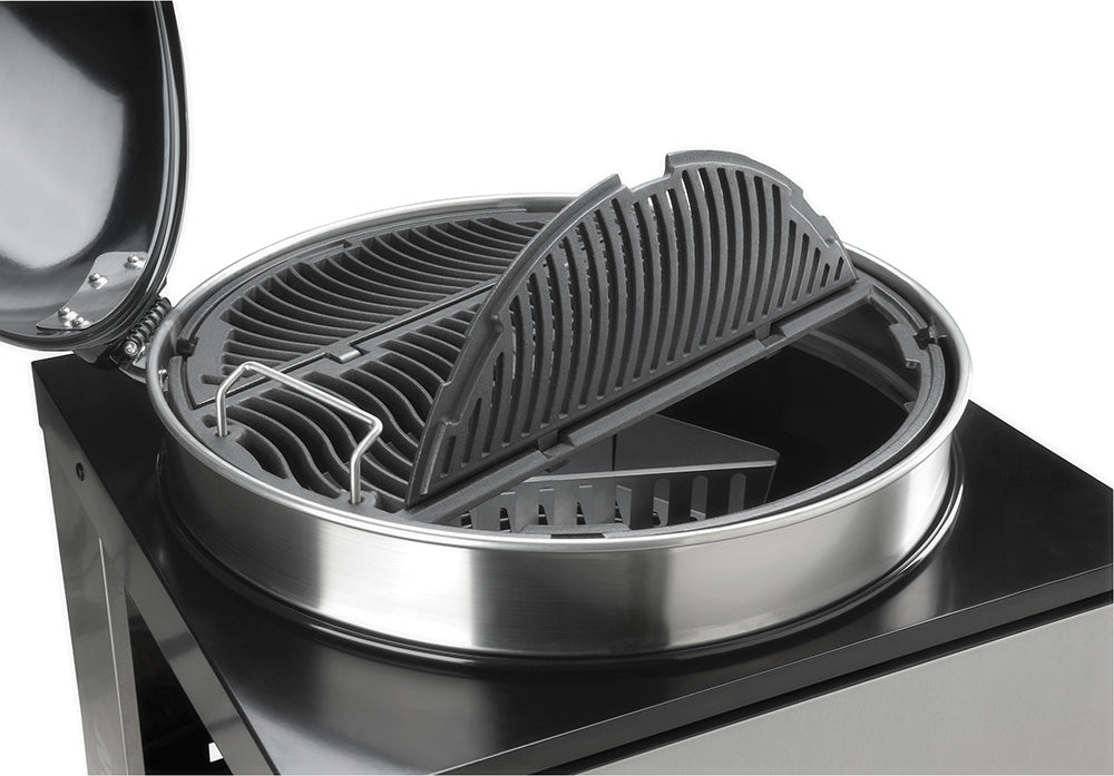 Barbacoa de carbón Napoleon, Ø57cm en carro con parrilla de hierro fundido