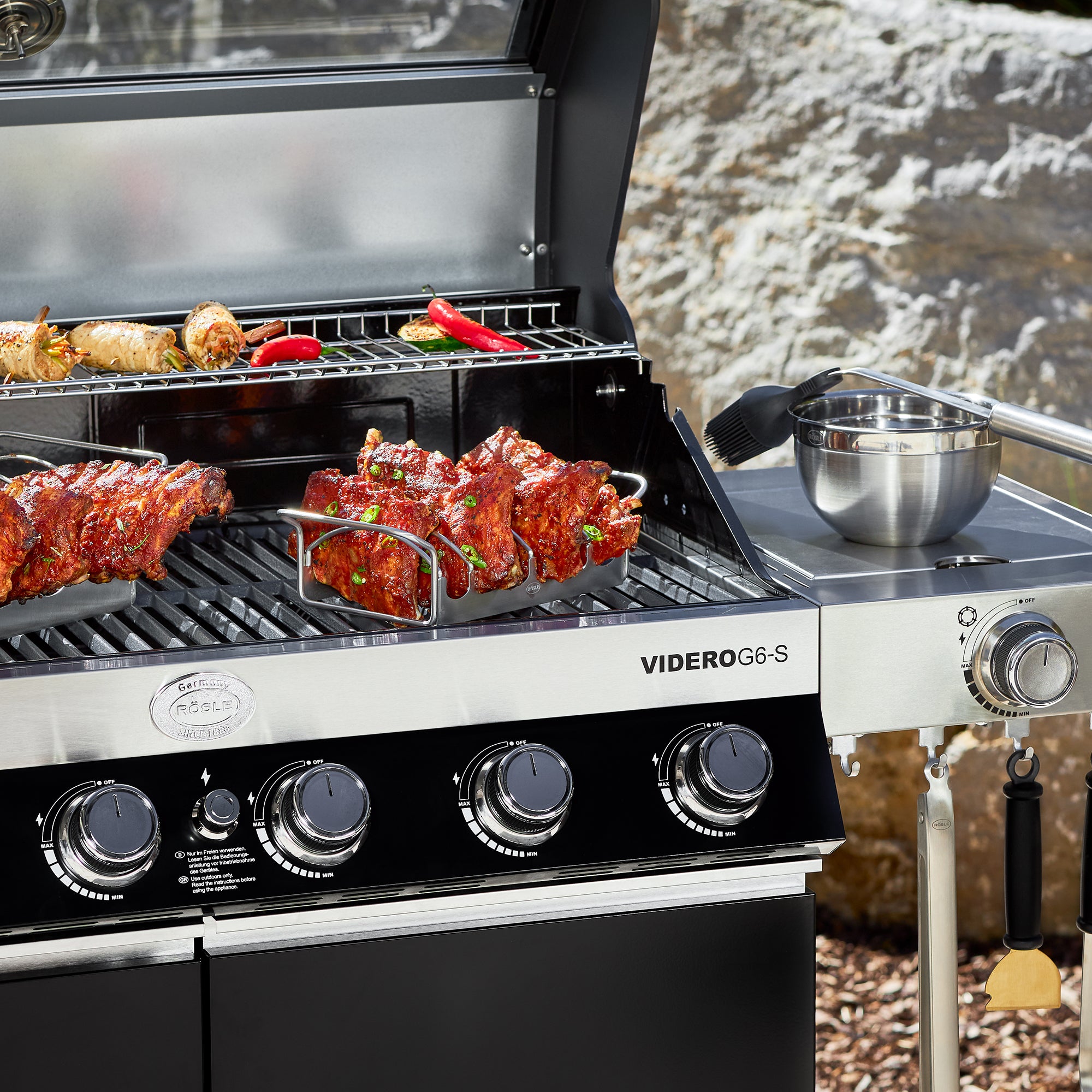 Soporte para asado y costillas Rösle, pequeño