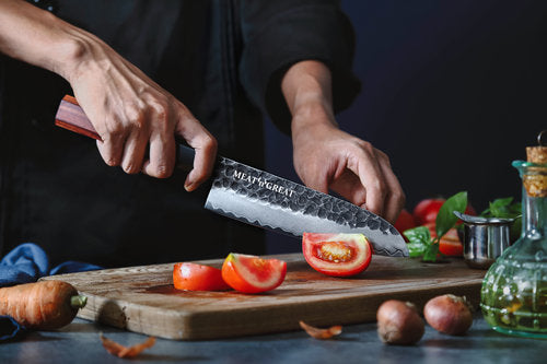 Babossa "koolstofstaal" Santoku
