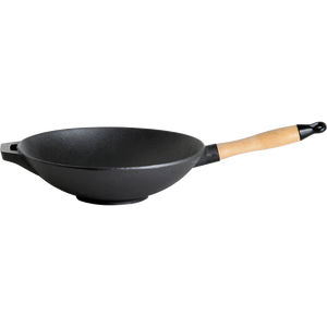 Produktbild ALL’GRILL Wok mit Holzgriff, Gusseisen Ø30cm
