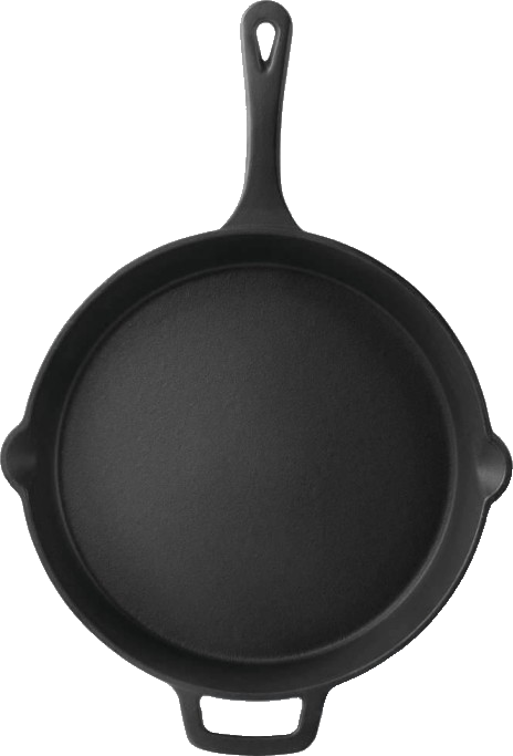 Draufsicht Napoleon Gusseisenpfanne Ø 30 cm