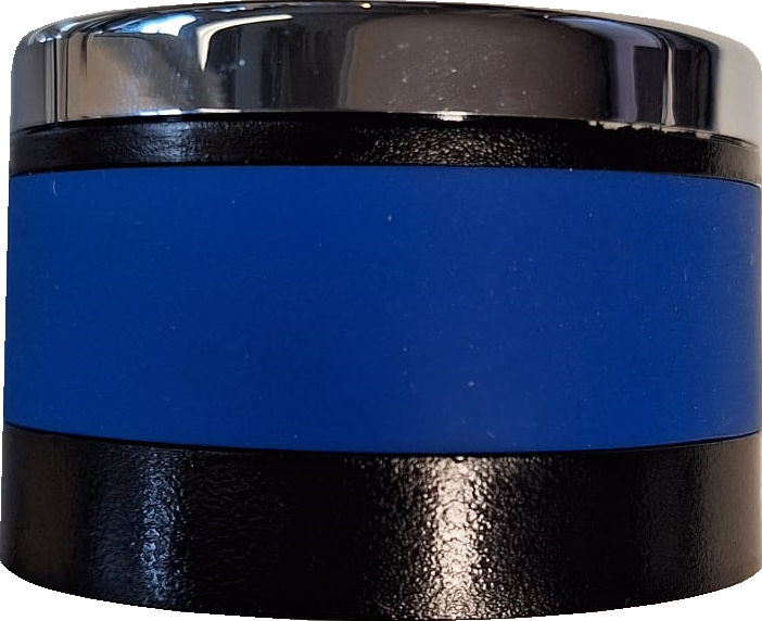 Napoleon draaiknop groot, blauw handvat
