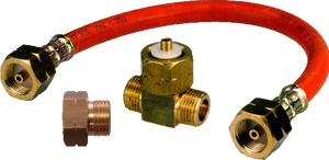 TGO Anschlußgarnitur, 2 Gasflaschen, 1/4"L 50mbar