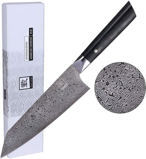 Produktbild Zayiko Damast Kiritsuke Chefmesser "Black"-Serie