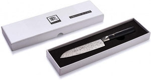 Produktbild Zayiko Damast kleines Santokumesser, "Black"-Serie