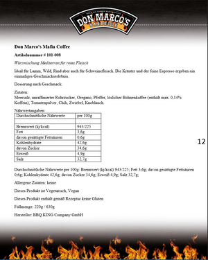 Don Marco's maffia koffierub, pot van 160 g