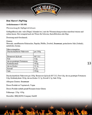 Don Marco's PigWing, 200g